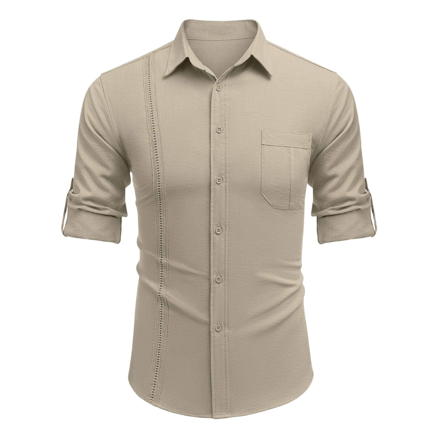 🔥Summer new 60% OFF🔥 Men's cotton linen lace short sleeve shirt