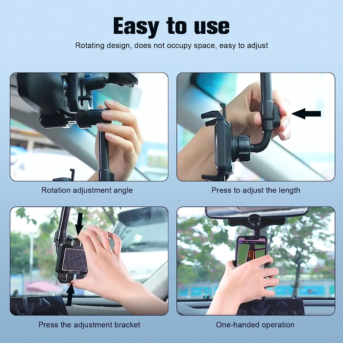🔥LAST DAY 40% OFF🔥 - Rotatable Retractable Car Phone Holder