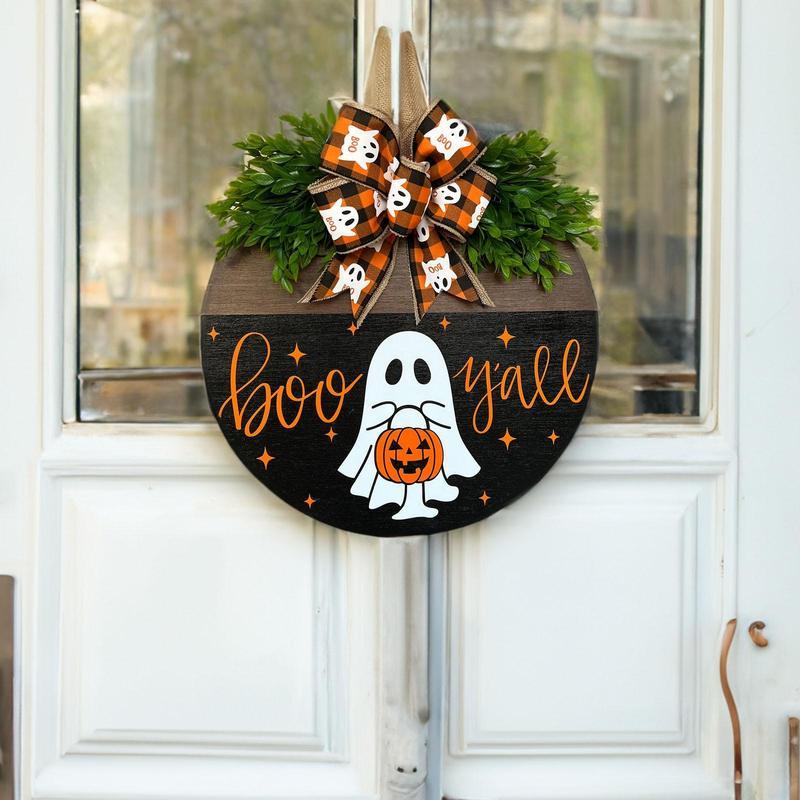 🔥Pumpkin Boo Halloween Welcome Sign for Front Door