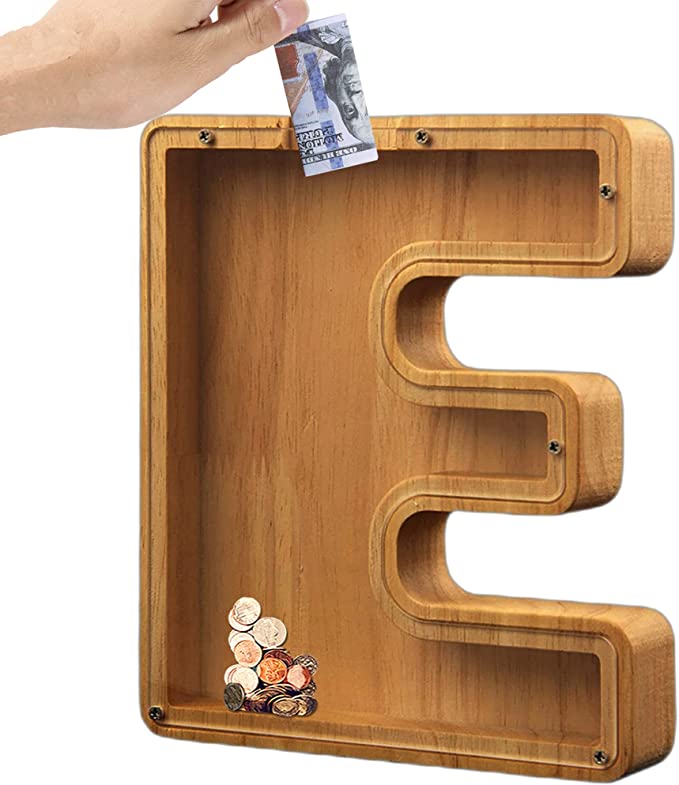 🎁Best Children's Gift-💰👪 26 Letters personalized-wooden-letter-piggy-bank