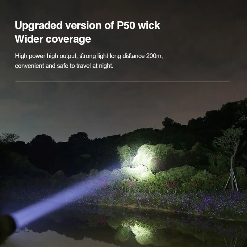 🔥Promotion - 49% OFF🔥LED Rechargeable Tactical Laser Flashlight 80000 High Lumens