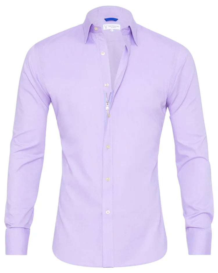 Oxford Stretch Zip Shirt (Buy 2 Free Shipping)