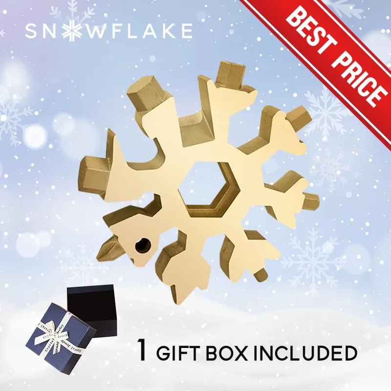 Snowflake - MultiTool 18-in-1 Stainless Steel Portable for Outdoor Adventure❄️
