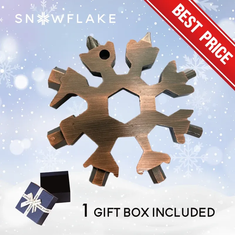 Snowflake - MultiTool 18-in-1 Stainless Steel Portable for Outdoor Adventure❄️