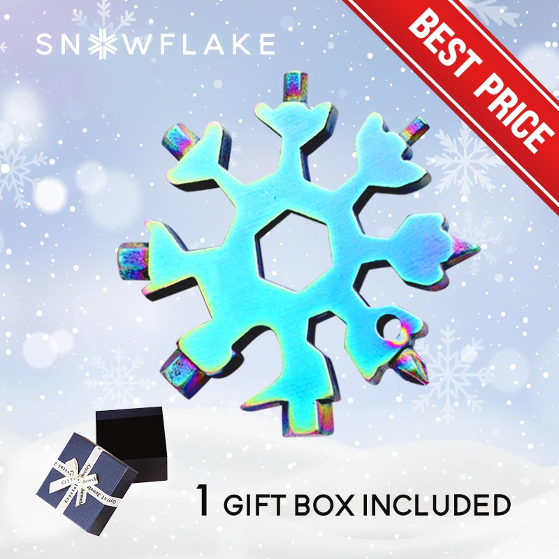 Snowflake - MultiTool 18-in-1 Stainless Steel Portable for Outdoor Adventure❄️