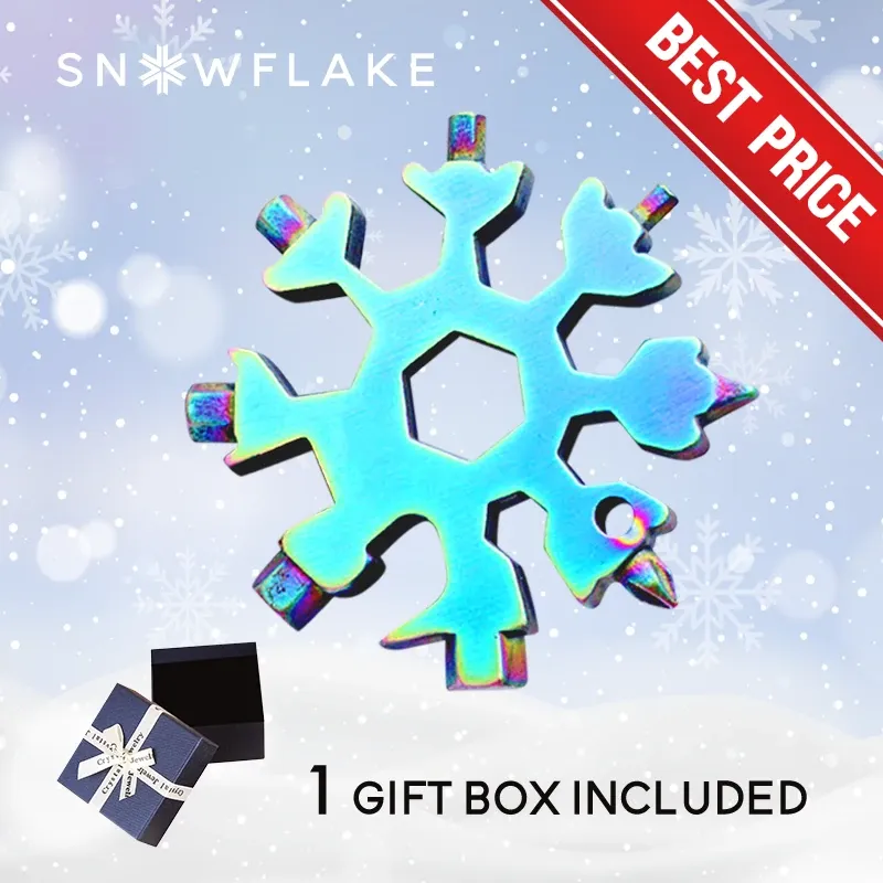 Snowflake - MultiTool 18-in-1 Stainless Steel Portable for Outdoor Adventure❄️
