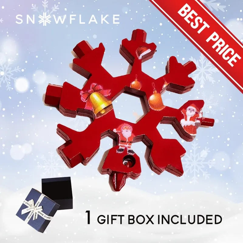 Snowflake - MultiTool 18-in-1 Stainless Steel Portable for Outdoor Adventure❄️