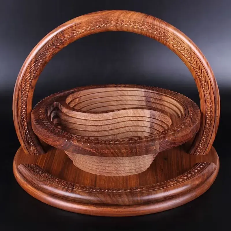 Early New Year sales🎁-Handmade wood carving fruit plate