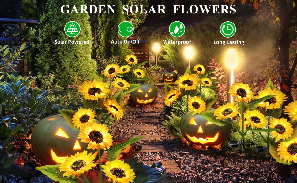 🌞Solar LED Sunflower Garden Lights-29.6inch/75cm