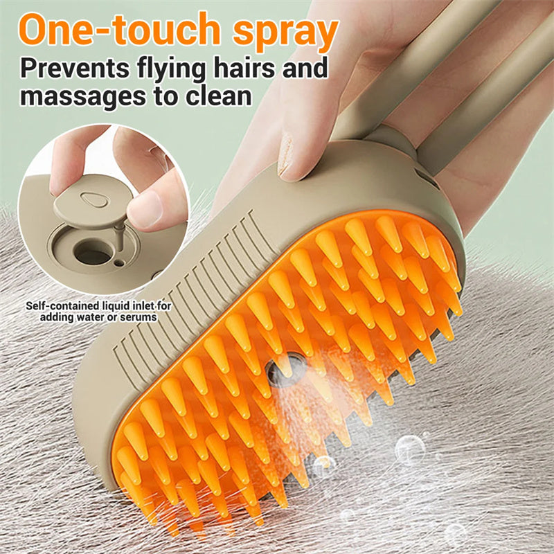 Cat & Dog Steam Brush 3 In 1 Electric Spray Hair Brushes For Massage Pet Grooming Comb Hair Removal Combs Pet Products