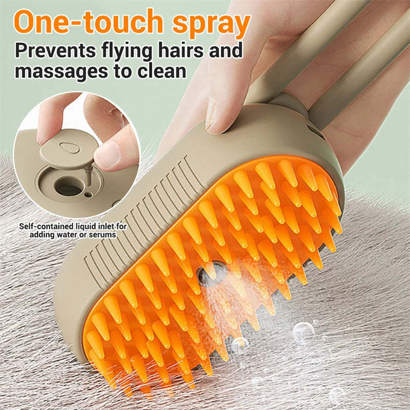 Cat & Dog Steam Brush 3 In 1 Electric Spray Hair Brushes For Massage Pet Grooming Comb Hair Removal Combs Pet Products