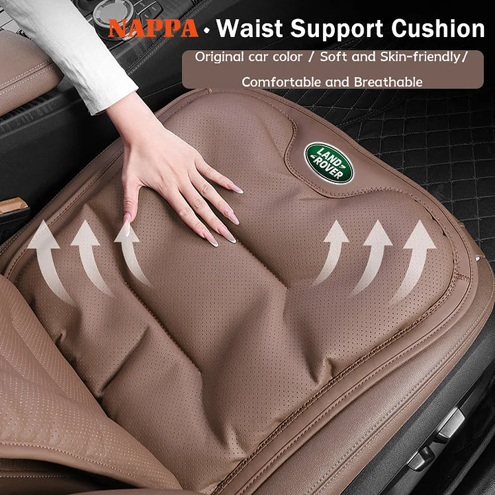 Car Seat Cushion Premium Nappa Leather Comfortable Seat Back