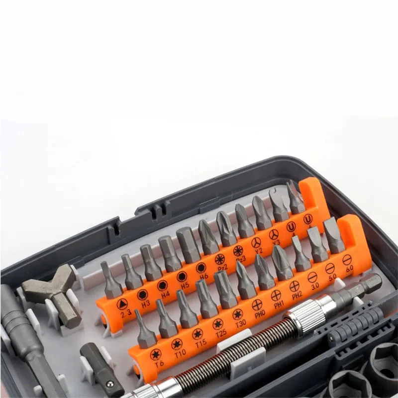 CraftVibe™ 38 in 1 Set of multifunctional screwdrivers with retractor and box
