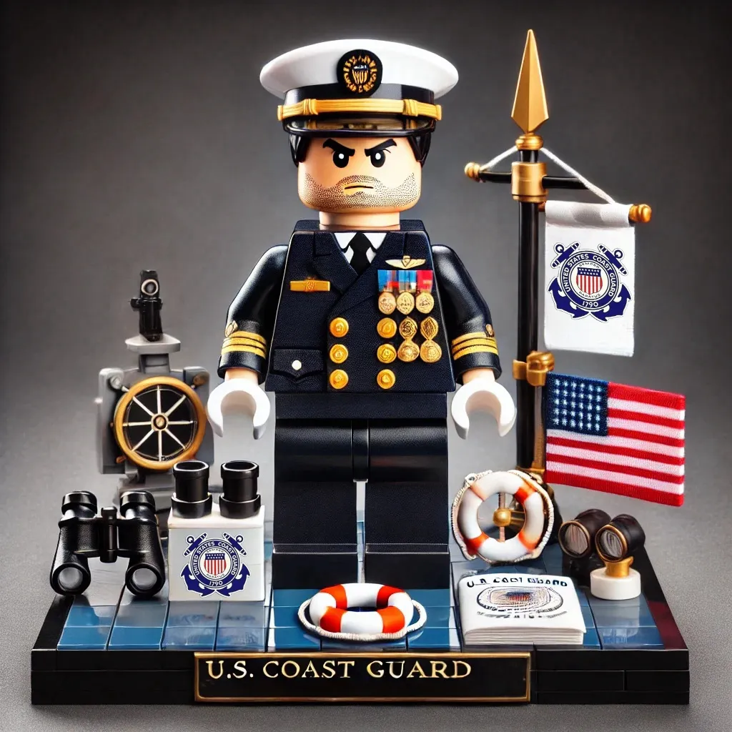 Veteran Tribute Minifigs Set - U.S. Military 250th Anniversary Patriotic LEGO Blocks