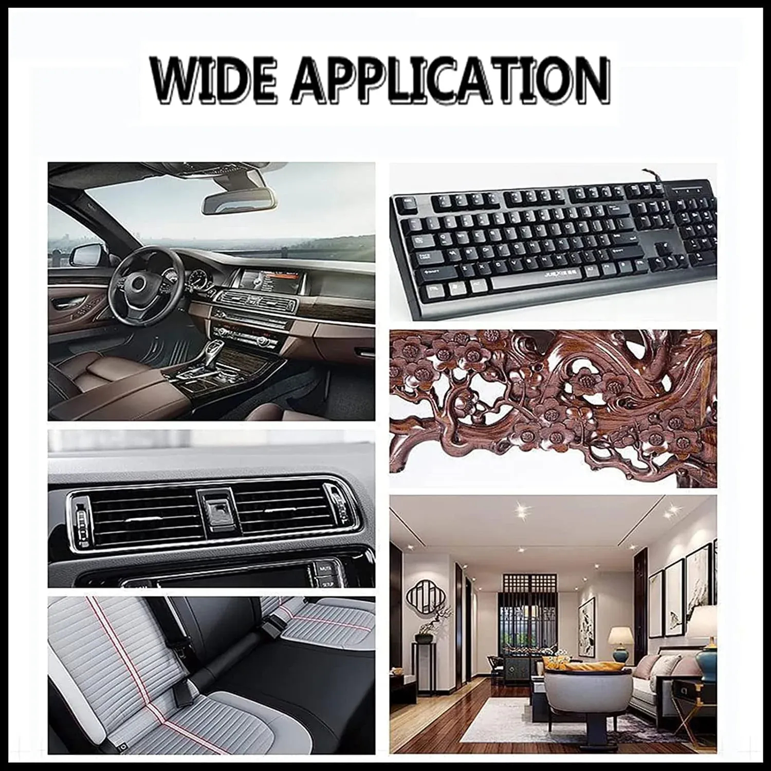 🔥Hot sale🔥Exclusive logo car interior cleaning multi-tool brush(2PCS)