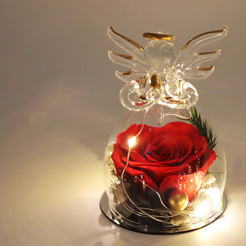 Glowing Little Angel Everlasting Rose Gift