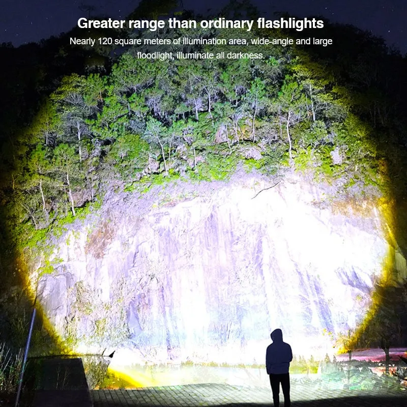 🔥Promotion - 49% OFF🔥LED Rechargeable Tactical Laser Flashlight 80000 High Lumens