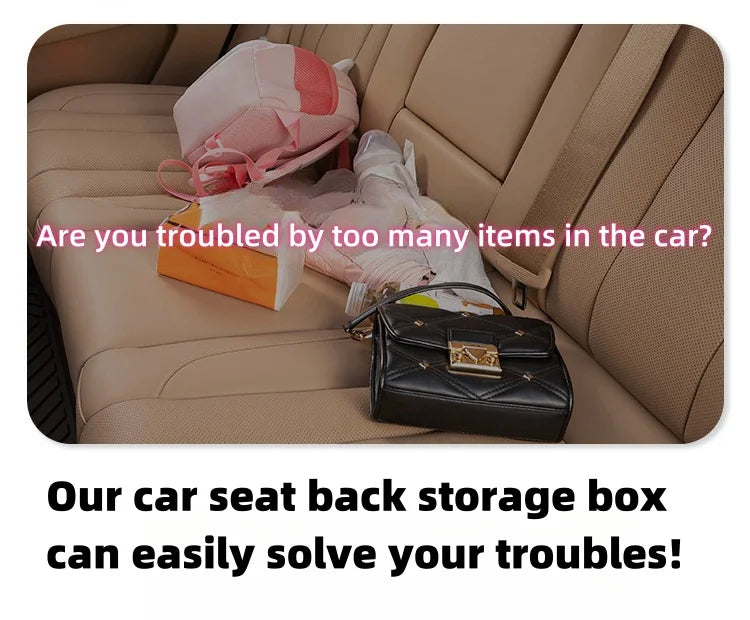 Multifunctional Car Seat Back Storage Box