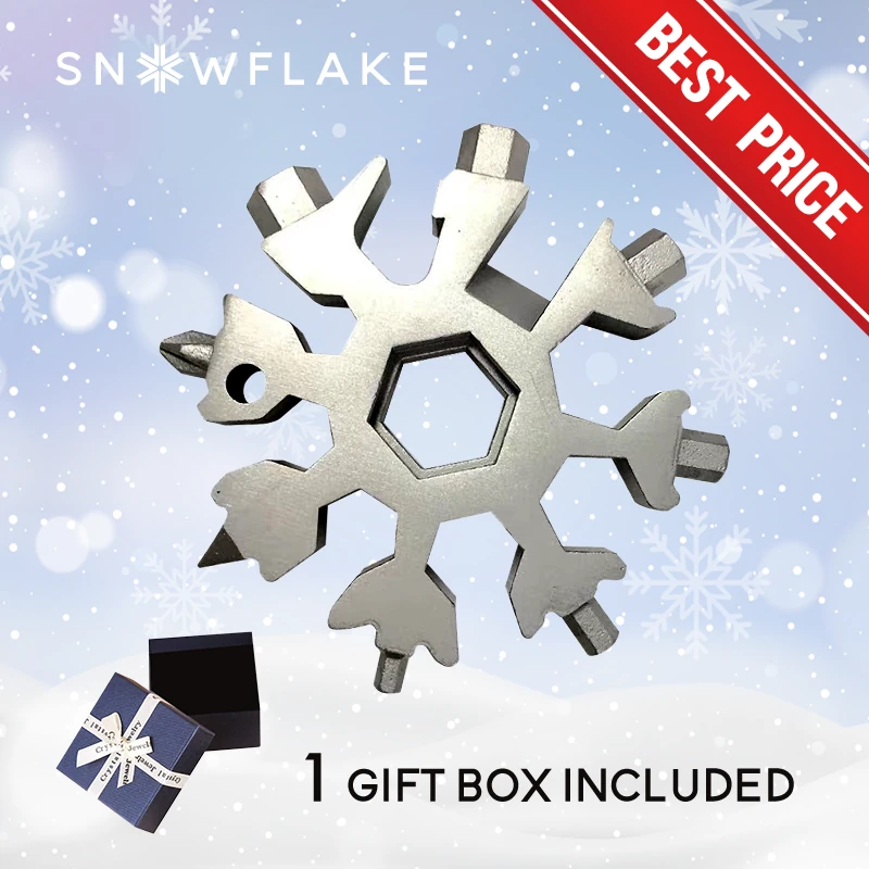 Snowflake - MultiTool 18-in-1 Stainless Steel Portable for Outdoor Adv