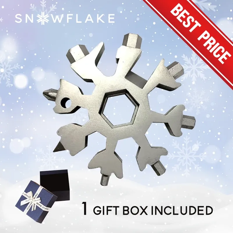 Snowflake - MultiTool 18-in-1 Stainless Steel Portable for Outdoor Adv
