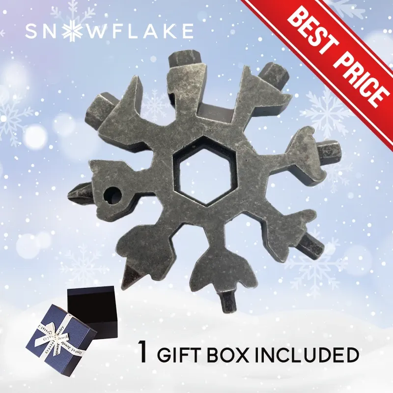 Snowflake - MultiTool 18-in-1 Stainless Steel Portable for Outdoor Adventure❄️