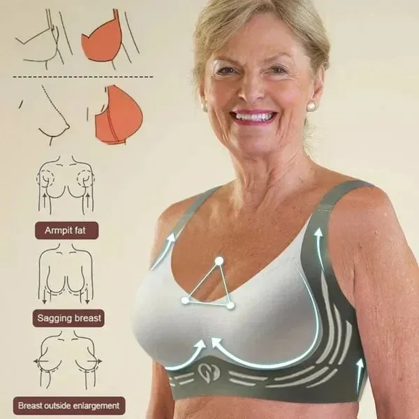 🎁Last Day 49% Off - Super gather bra | Wireless Push-up Bra👍No more sagging breasts