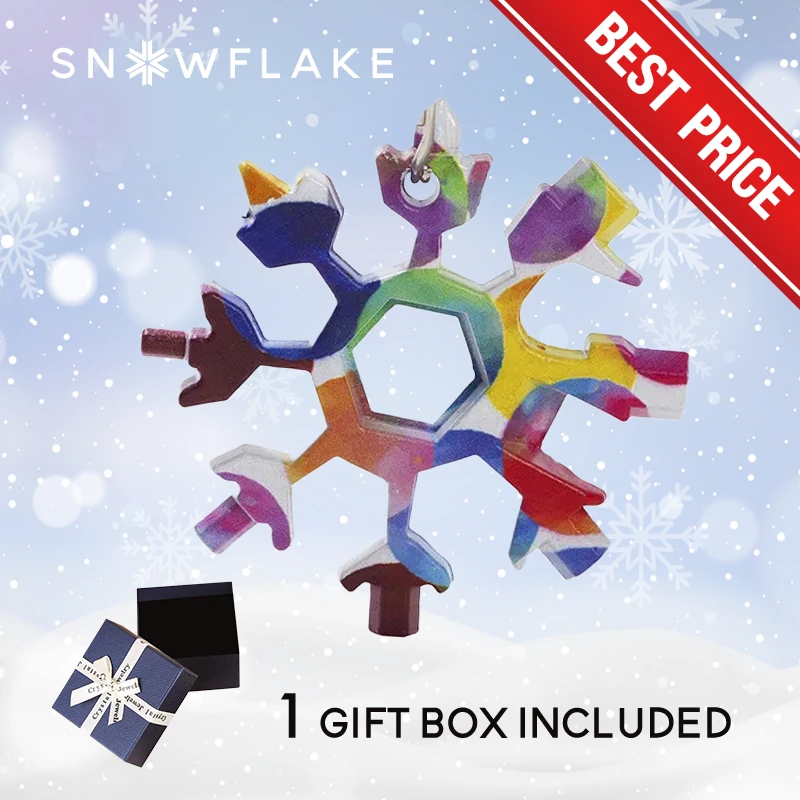 Snowflake - MultiTool 18-in-1 Stainless Steel Portable for Outdoor Adventure❄️