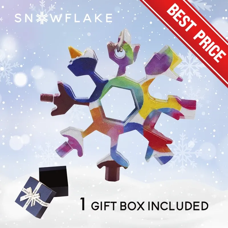 Snowflake - MultiTool 18-in-1 Stainless Steel Portable for Outdoor Adventure❄️