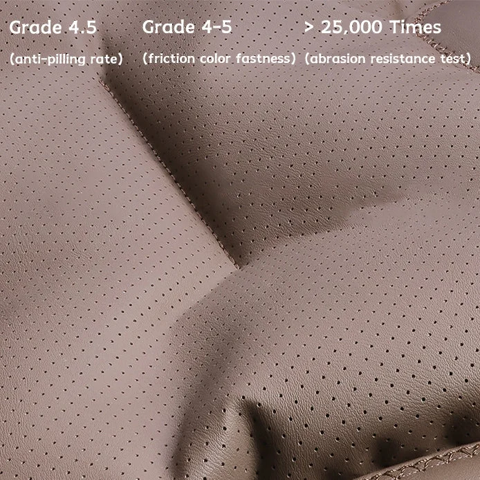 Car Seat Cushion Premium Nappa Leather Comfortable Seat Back