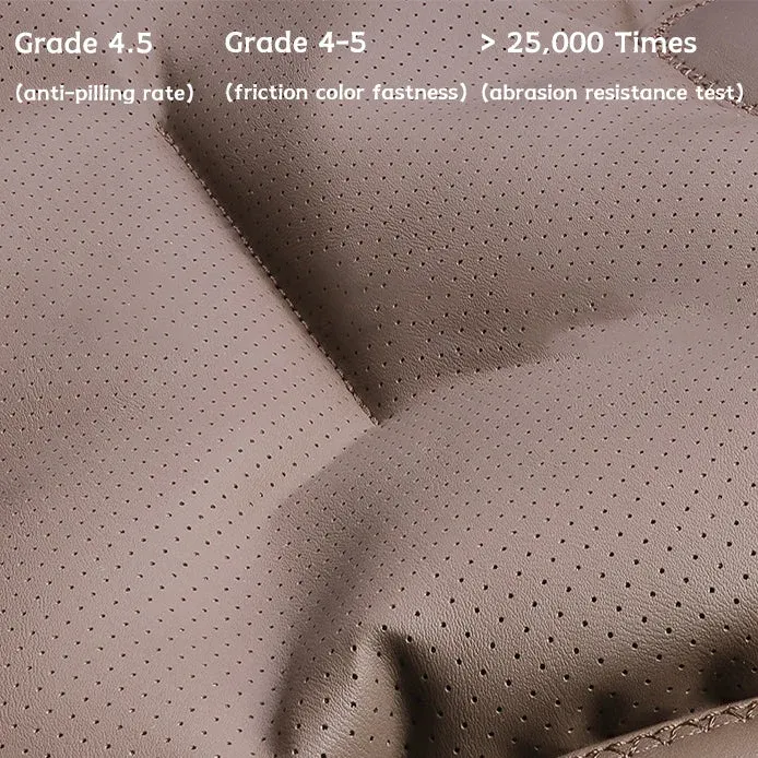 Car Seat Cushion Premium Nappa Leather Comfortable Seat Back