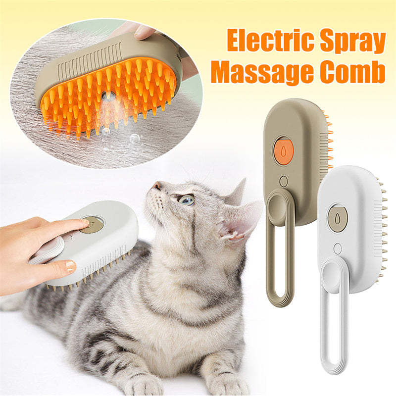 Cat & Dog Steam Brush 3 In 1 Electric Spray Hair Brushes For Massage Pet Grooming Comb Hair Removal Combs Pet Products