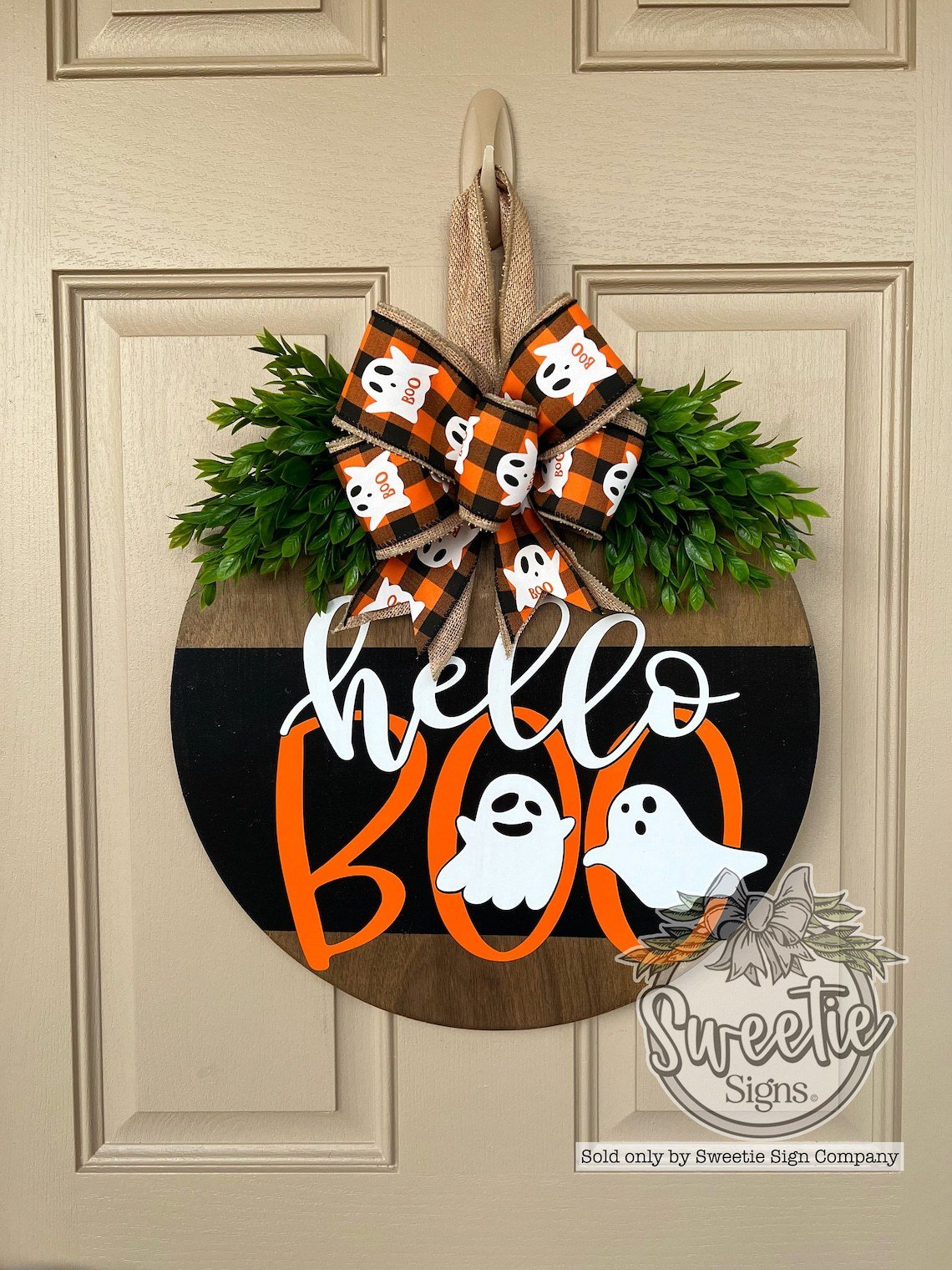 🔥Pumpkin Boo Halloween Welcome Sign for Front Door