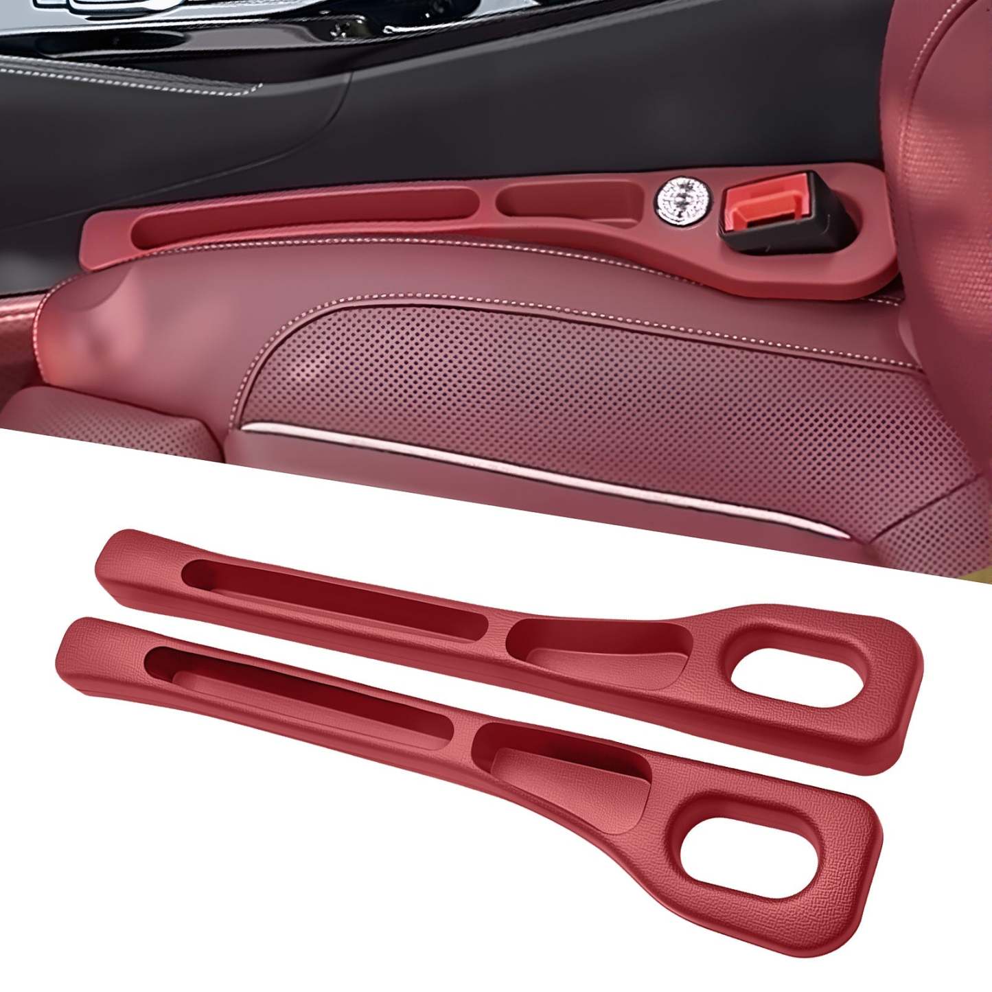 Dual-Slot Car Seat Gap Organizer 🚗 — No More Lost Items 😱, All Within Reach ✋