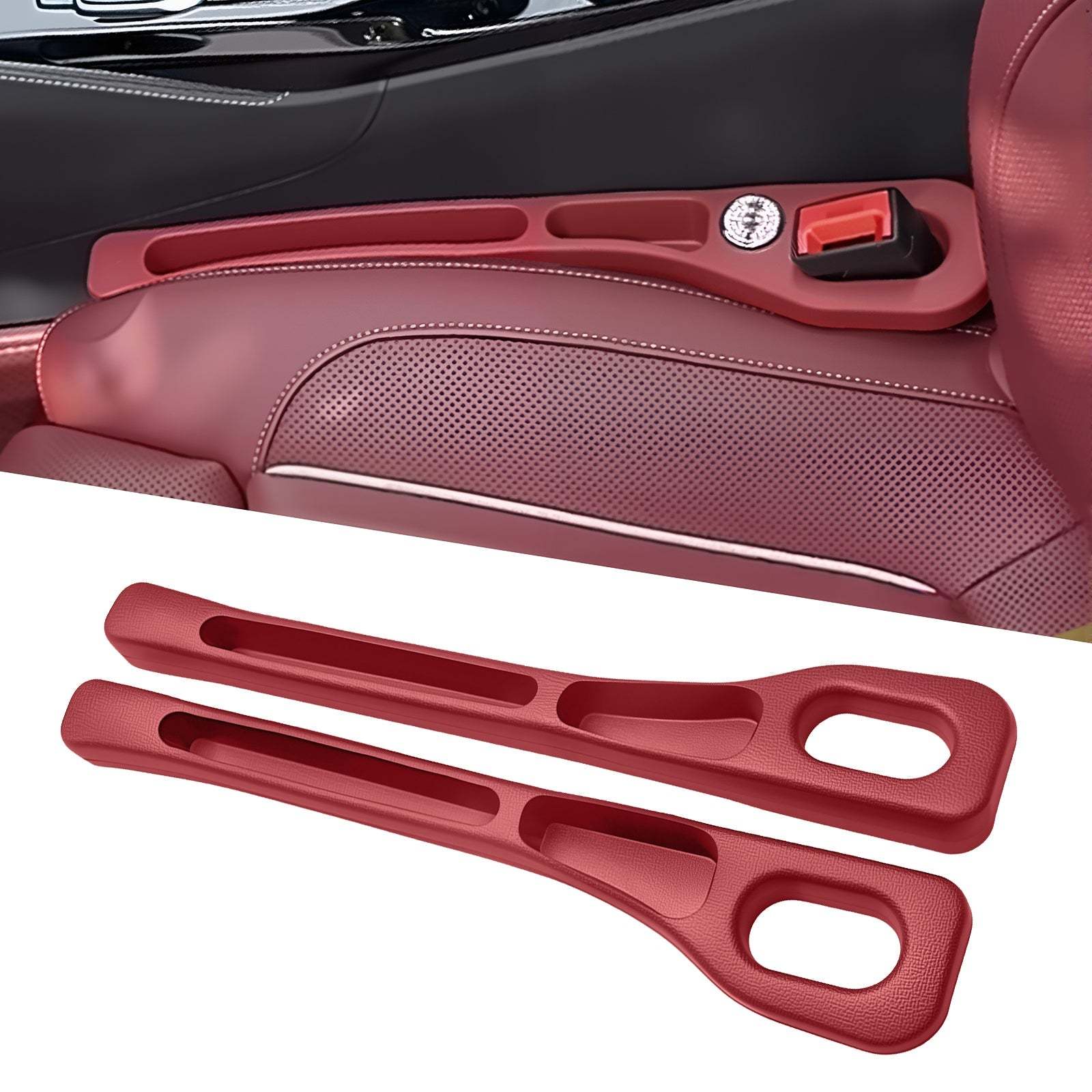 Dual-Slot Car Seat Gap Organizer 🚗 — No More Lost Items 😱, All Within Reach ✋