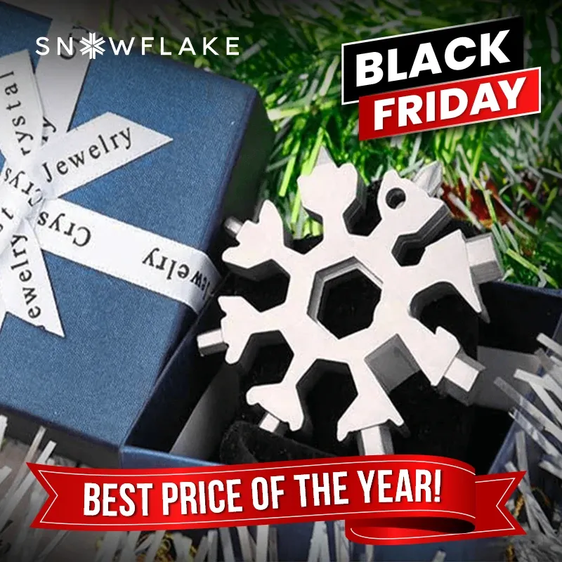 Snowflake - MultiTool 18-in-1 Stainless Steel Portable for Outdoor Adventure❄️