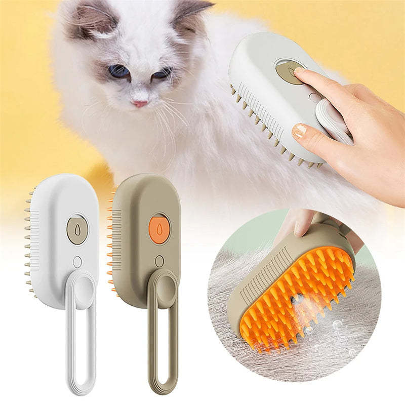 Cat & Dog Steam Brush 3 In 1 Electric Spray Hair Brushes For Massage Pet Grooming Comb Hair Removal Combs Pet Products