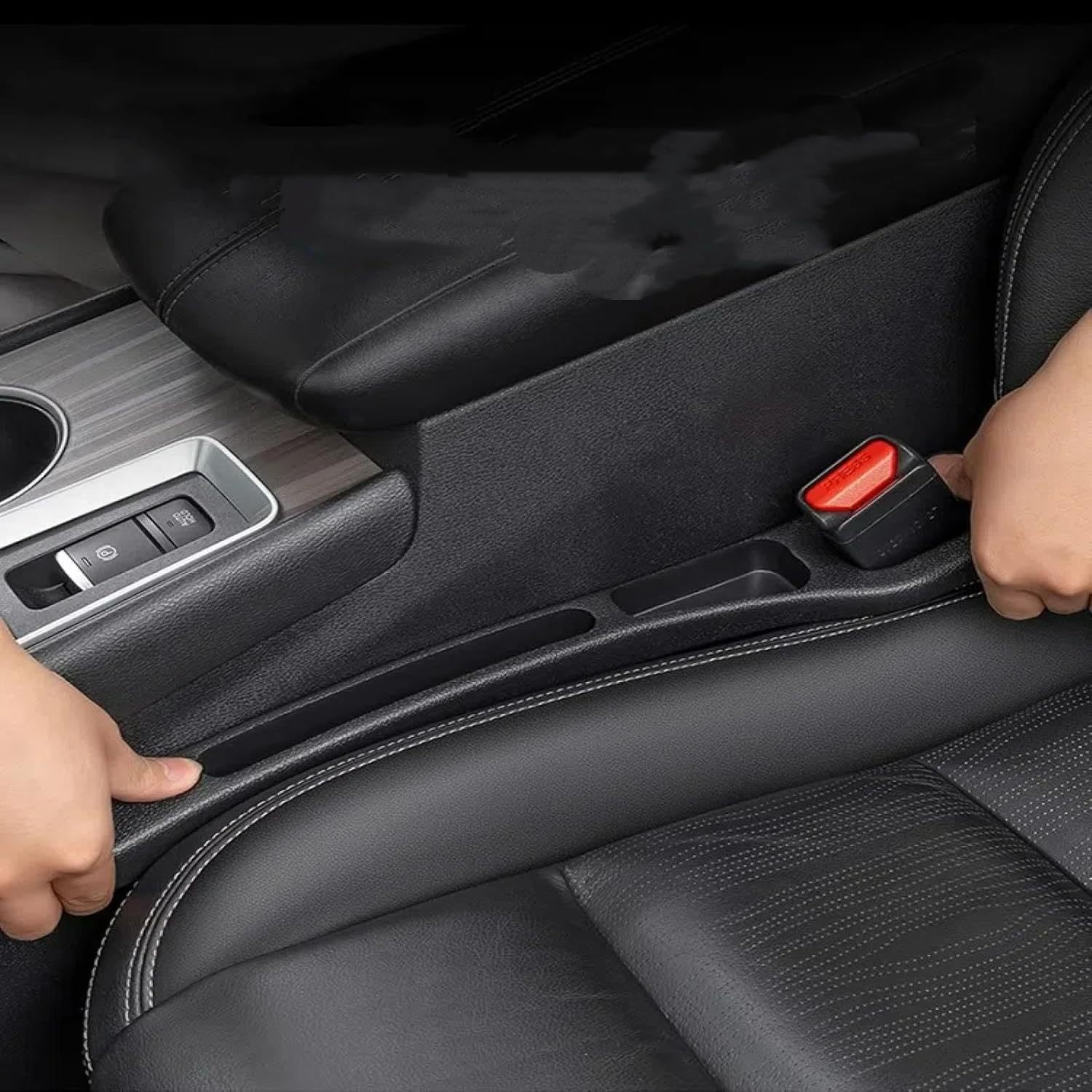 Dual-Slot Car Seat Gap Organizer 🚗 — No More Lost Items 😱, All Within Reach ✋