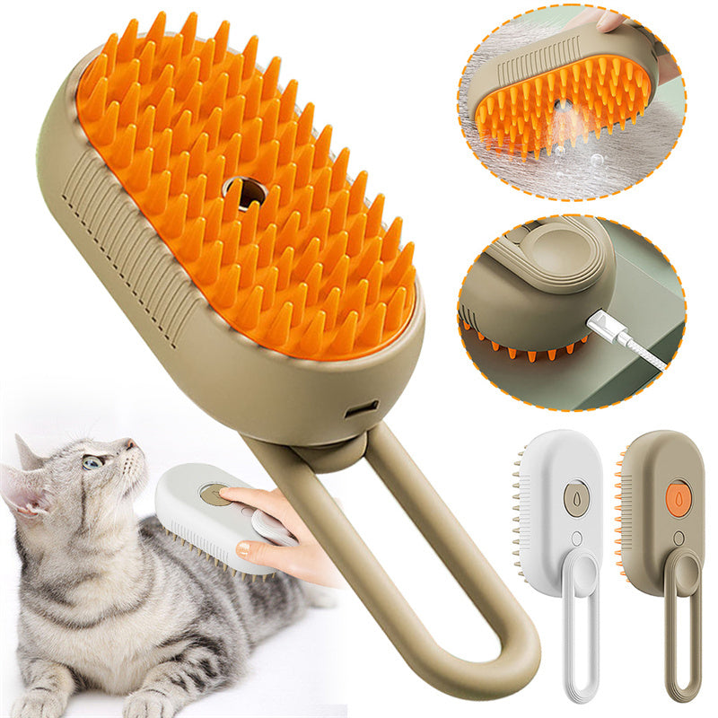 Cat & Dog Steam Brush 3 In 1 Electric Spray Hair Brushes For Massage Pet Grooming Comb Hair Removal Combs Pet Products