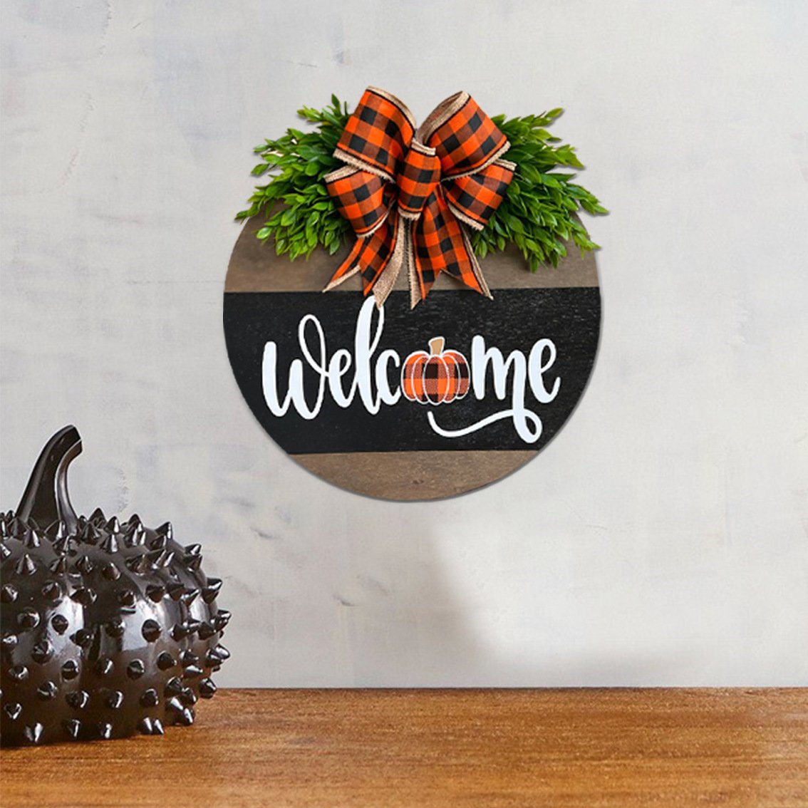 🔥Pumpkin Boo Halloween Welcome Sign for Front Door