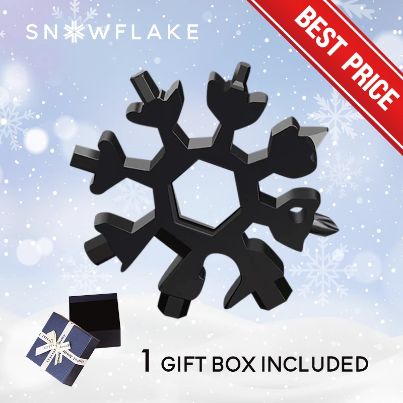 Snowflake - MultiTool 18-in-1 Stainless Steel Portable for Outdoor Adventure❄️