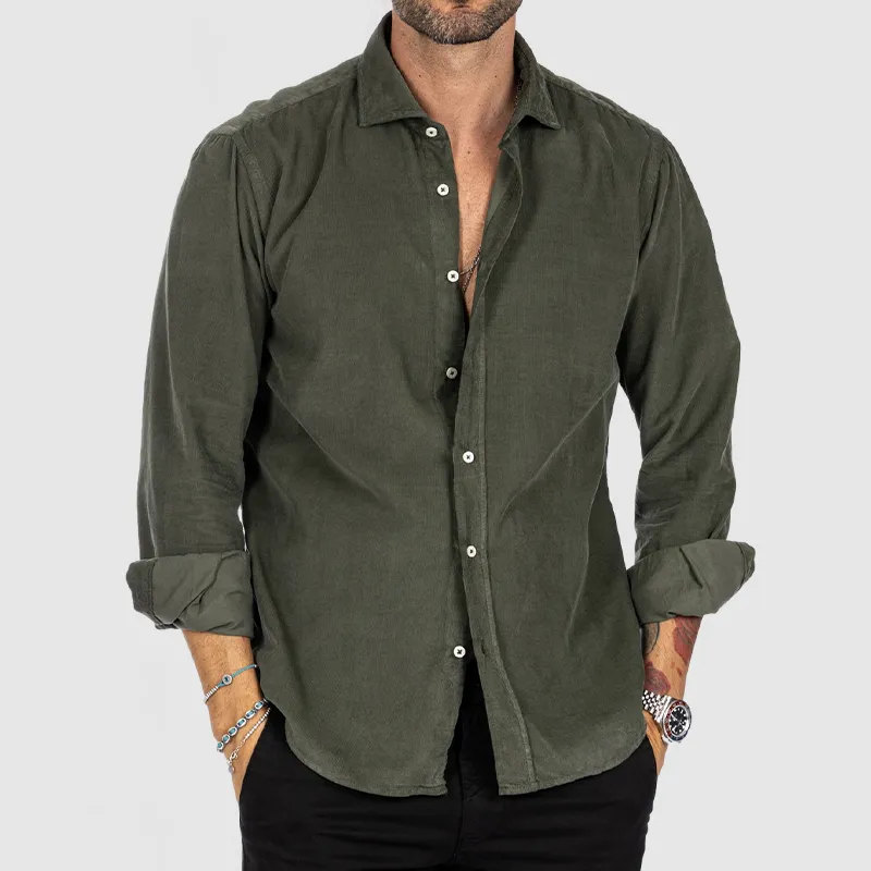 Men's Thin Everyday Corduroy Shirt