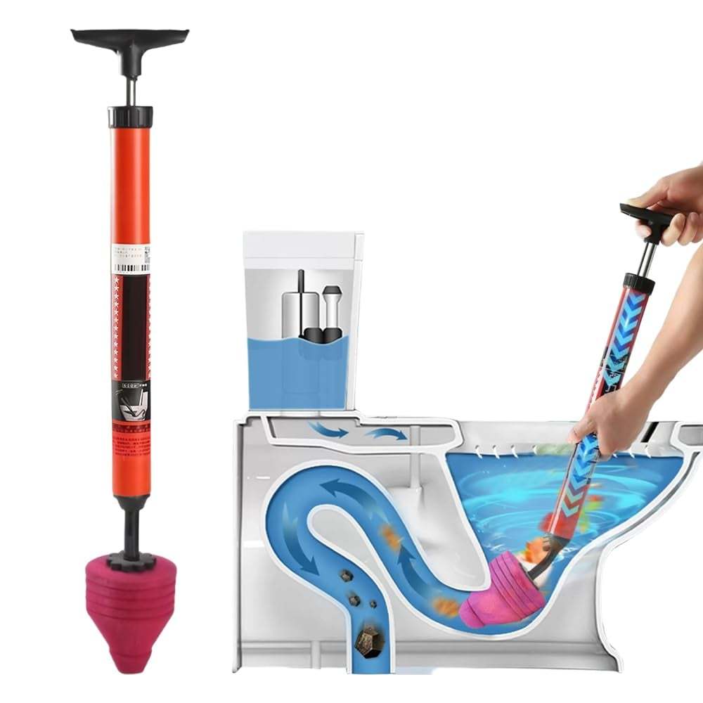 🏆LAST DAY SALE 🔥High Pressure Toilet Unblock a Shot— No Plumber, No 