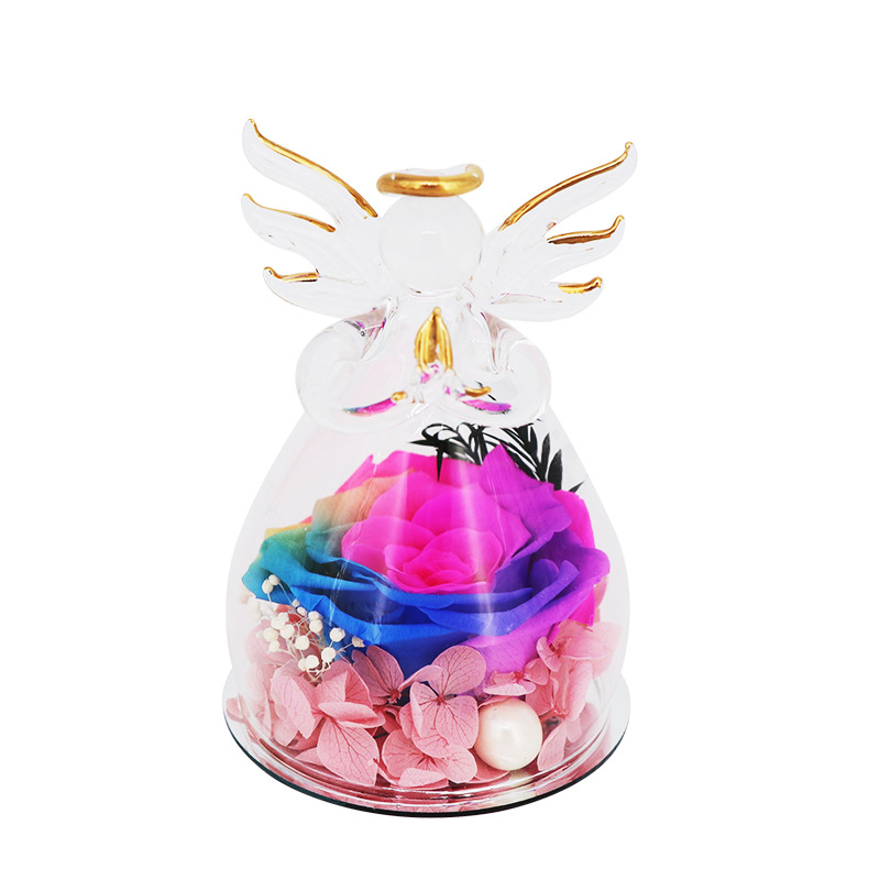 Glowing Little Angel Everlasting Rose Gift