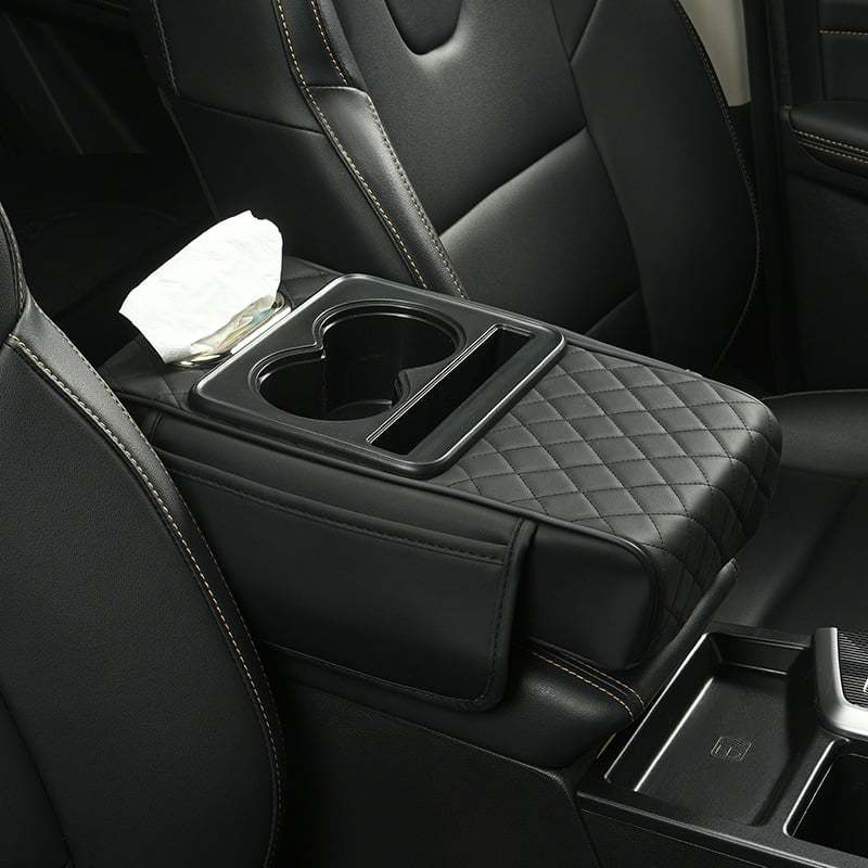 Multifunctional PU Leather Car Armrest Box Mat