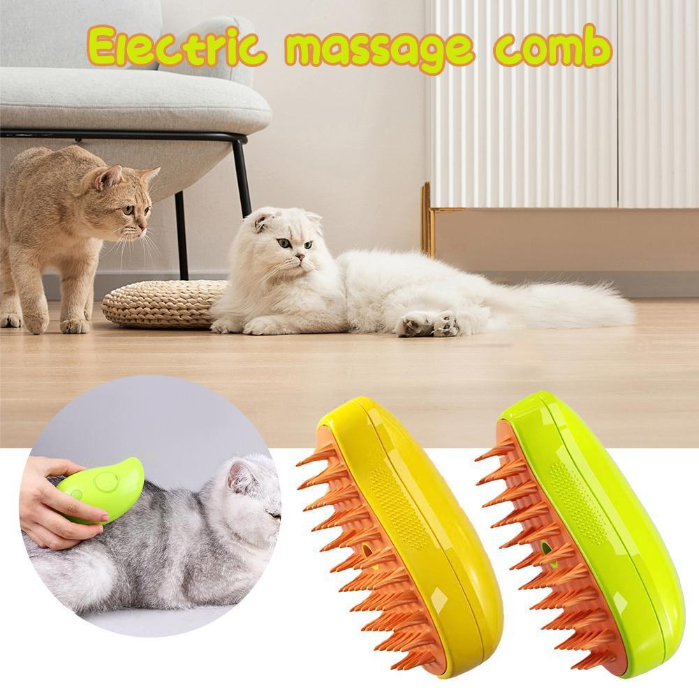 Cat & Dog Steam Brush 3 In 1 Electric Spray Hair Brushes For Massage Pet Grooming Comb Hair Removal Combs Pet Products