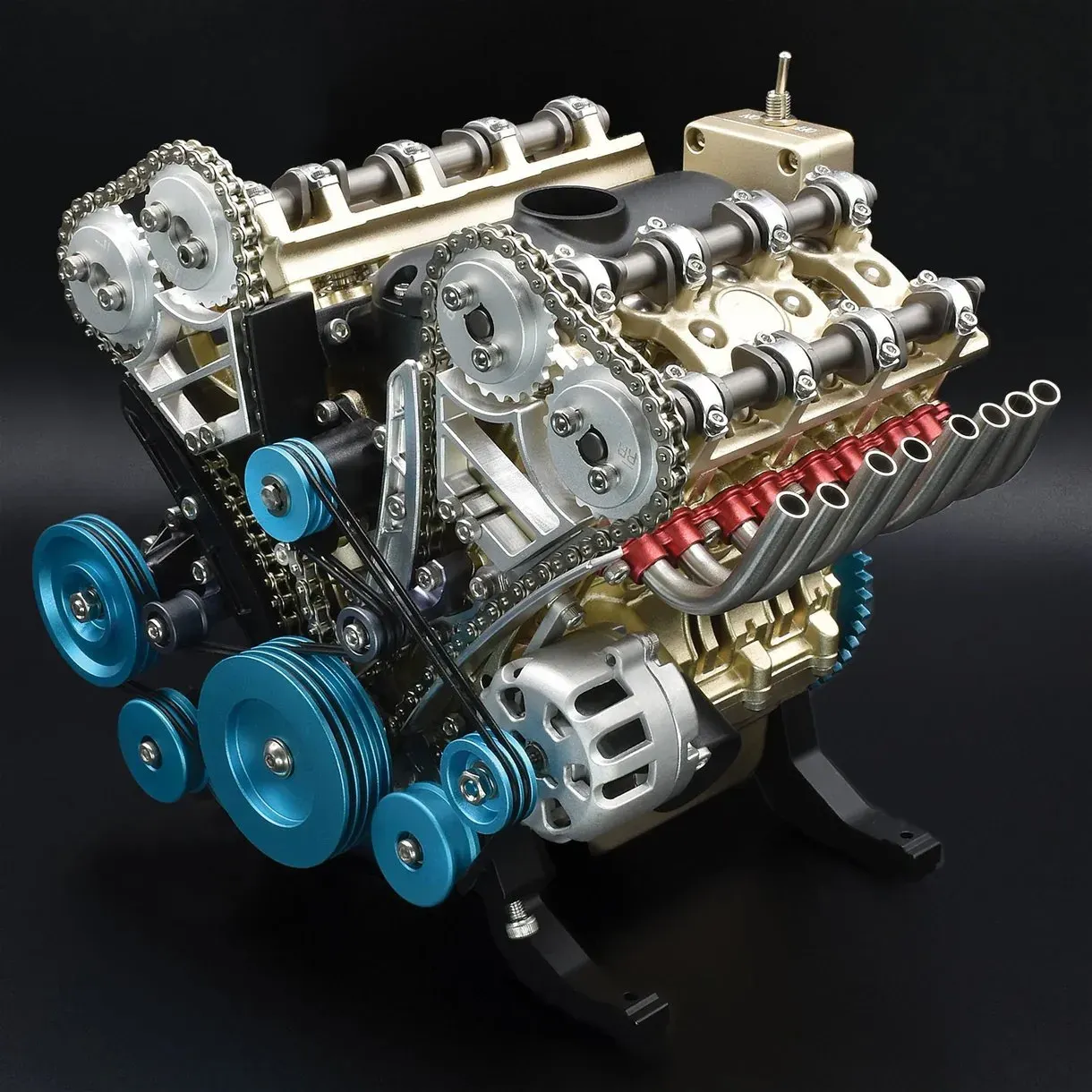 2025 Promotion 49% OFF-8-Cylinder Full Metal Car Engine Model(3-Year W