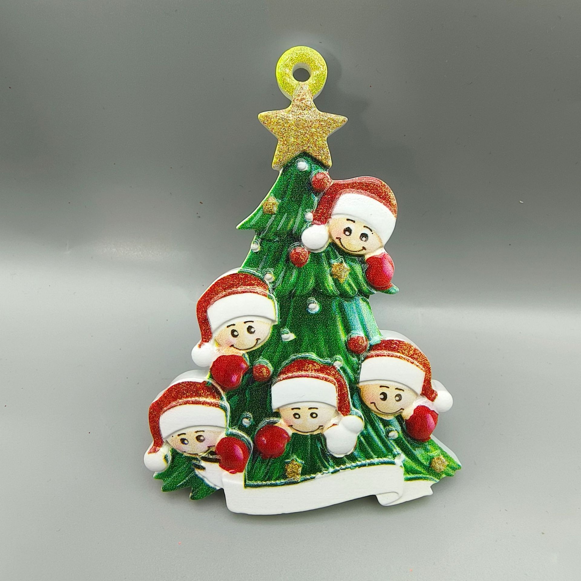 Christmas pendant-five-pointed star cute little man
