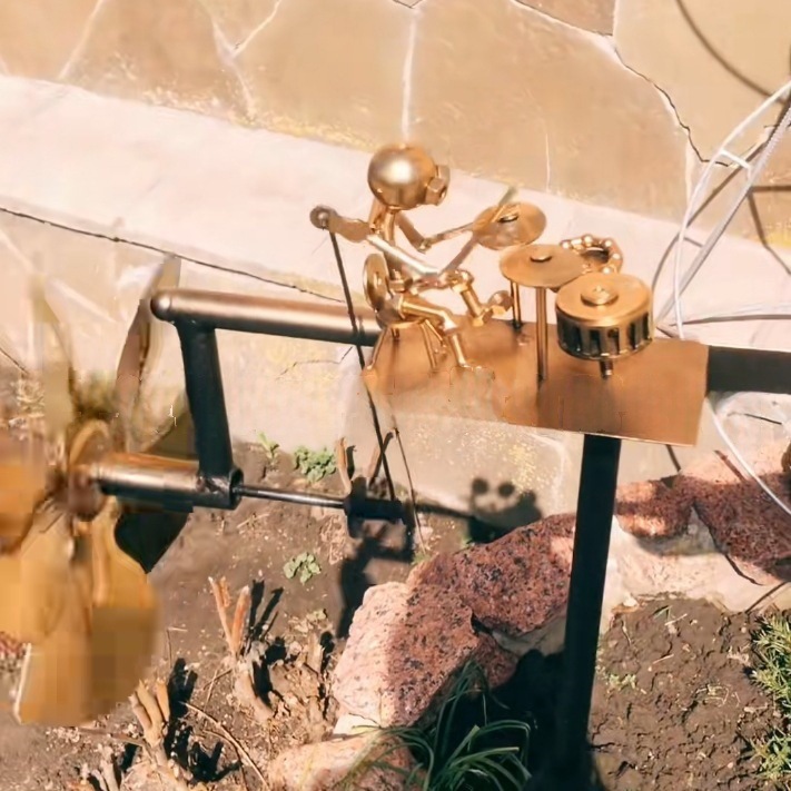 🔥Last Day: 50% OFF🔥🥁Handmade Metal Drummer Windmill