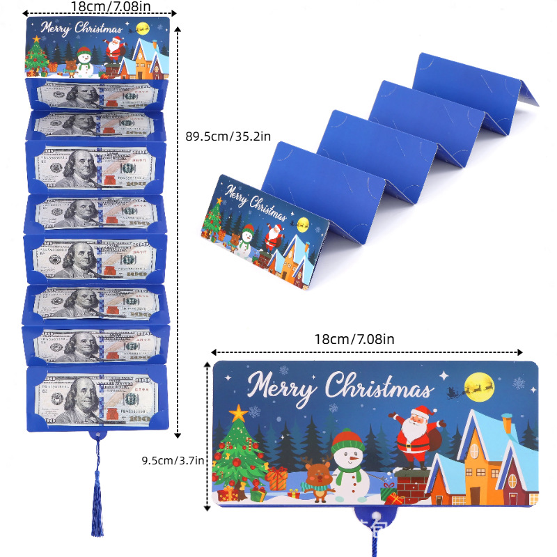 🏆Flash Sale⚡ 50K+ SOLD! Almost Gone-🎅💸Christmas Cash Gift Envelope– A creative way to give cash this Christmas!