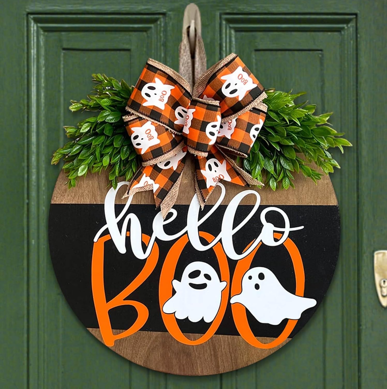 🔥Pumpkin Boo Halloween Welcome Sign for Front Door